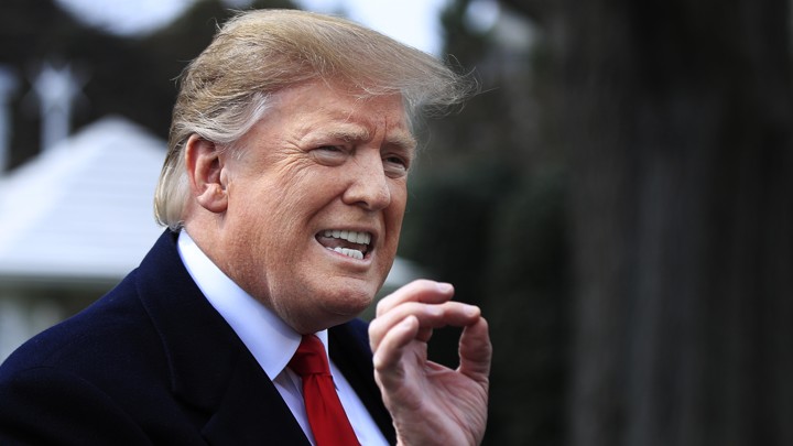 In this March 20, 2019, photo, President Donald Trump speaks to reporters before leaving the White House in Washington. The end of the special counsel’s investigation sparked fresh speculation that Trump might pardon some of those charged in the probe. It’s also spawned a don’t-go-there chorus from a number of Trump’s closest advisers and GOP allies. (AP Photo/Manuel Balce Ceneta)