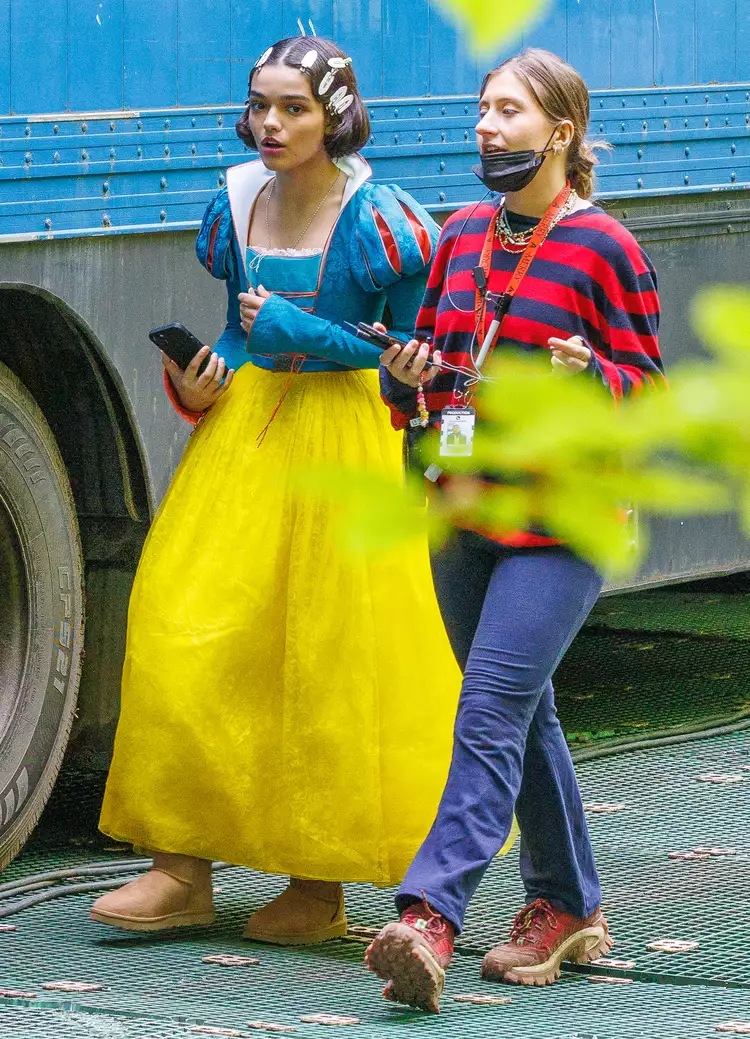 Rachel Zegler in full Snow white attire 
