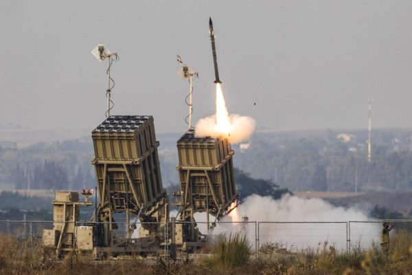 06 August 2022, Israel, Sderot: The Iron Dome anti-missile system fires an interceptor missile as rockets are launched from Gaza towards Israel. Photo by: Ilia Yefimovich/picture-alliance/dpa/AP Images