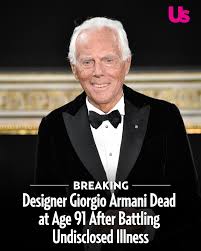 The Passing of Giorgio Armani
