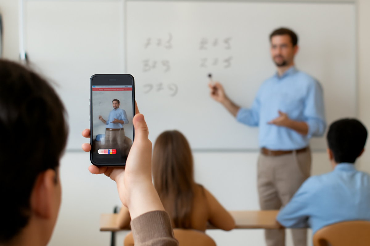 Should schools allow students to record teachers?