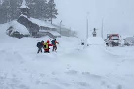 Avalanche Near Lake Tahoe